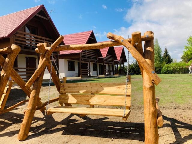 Kalinowy Sad Domki Z Jacuzzi I Sauna Mikołajki Exteriör bild