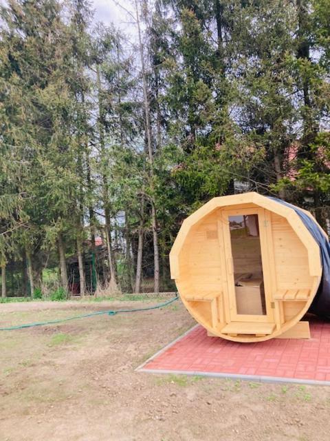 Kalinowy Sad Domki Z Jacuzzi I Sauna Mikołajki Exteriör bild