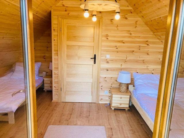 Kalinowy Sad Domki Z Jacuzzi I Sauna Mikołajki Exteriör bild
