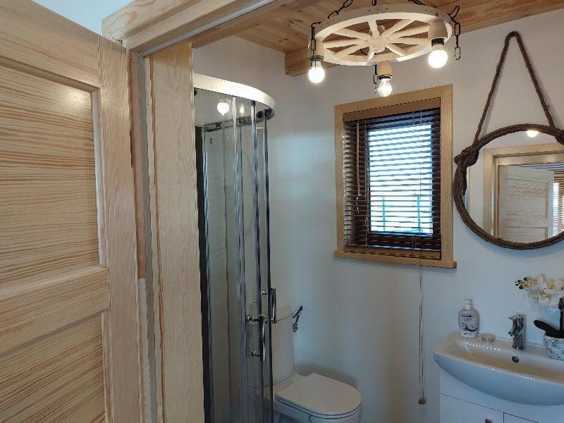 Kalinowy Sad Domki Z Jacuzzi I Sauna Mikołajki Exteriör bild