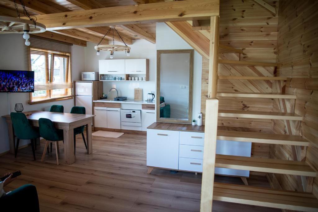 Kalinowy Sad Domki Z Jacuzzi I Sauna Mikołajki Exteriör bild